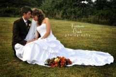 Wedding behind our Prairie Ridge Lodge