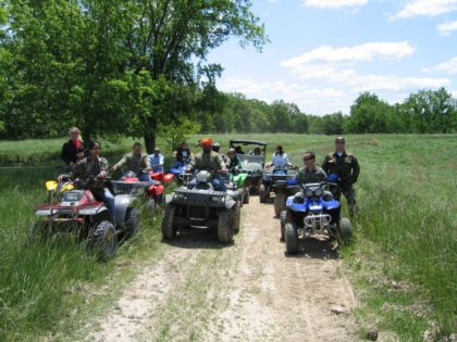 ATV trail riding family reunion vacation