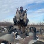 Canada goose hunting in Illinois river bottoms.