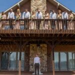 Megan Belling and James Burns who were married at our Sunset Valley Lodge.