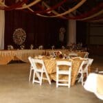 Inside view of the wedding venue.