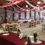 Inside view of the wedding venue at the lodge.