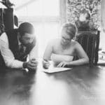 Wedding pictures inside the Sunset Valley Lodge