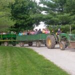 Scenice hayride at the lodge