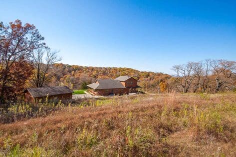 Yoga getaway cabin retreat landscape view