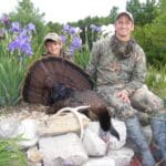 Gary and nephew posing with big tom!