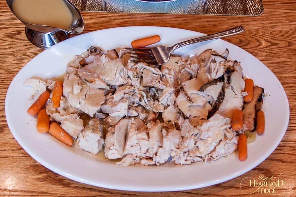 Enjoy a hearty Homecooked meal at Heartland Lodge Resort after pheasant hunting