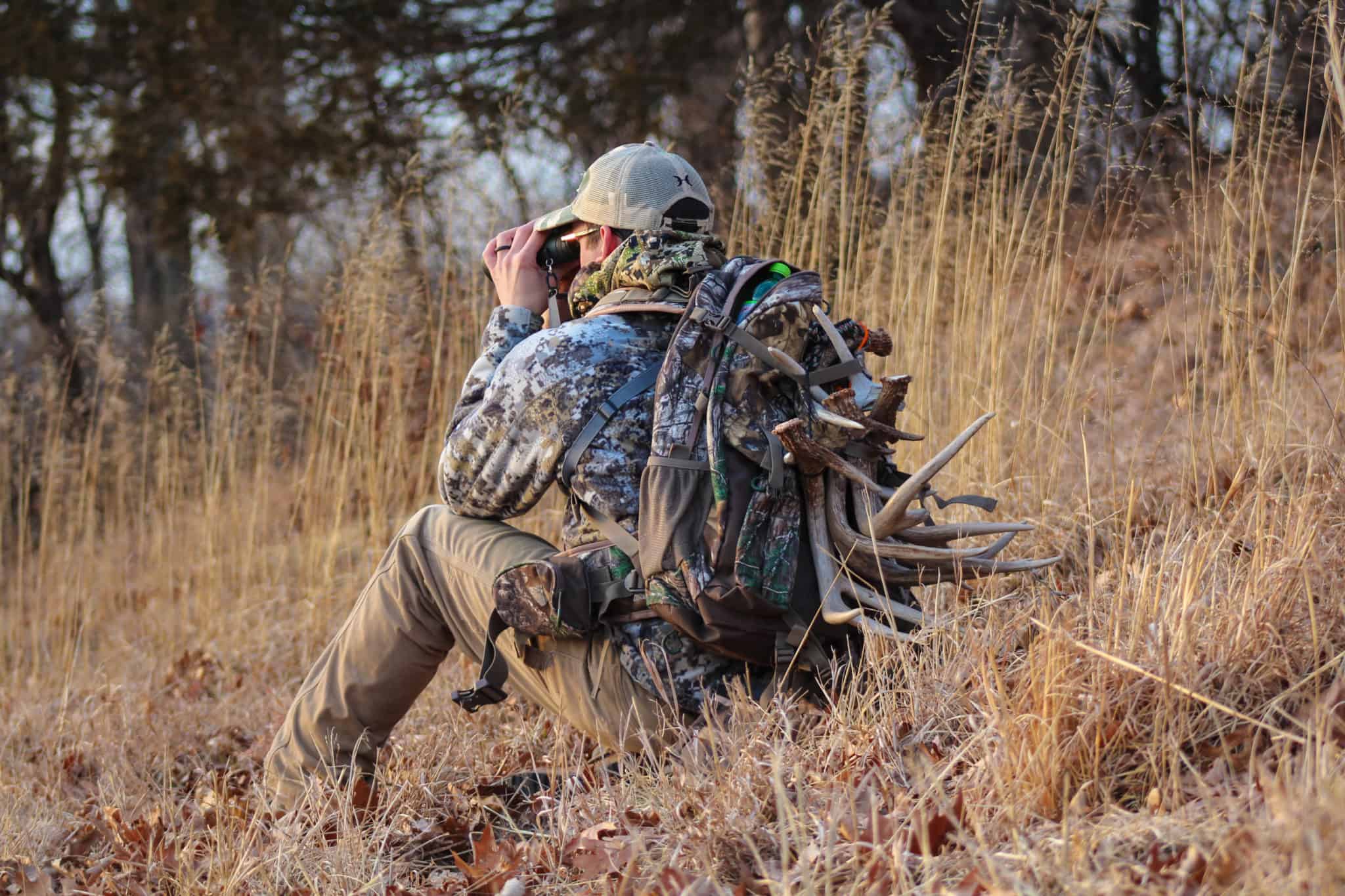 Zach Jumps scouting for whitetail sheds