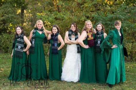 Picture of Unique wedding party dresses 