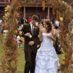 Wedding Arch behind our Prairie Ridge Lodge
