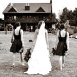 Wedding behind our Prairie Ridge Lodge