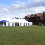 Wedding tent behind our Prairie Ridge Lodge