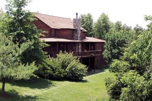 The Original lodge cabin in central illinois