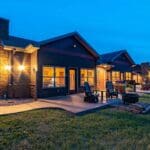 Exterior Lodge View at Dusk