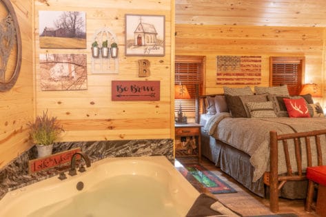 February Romantic Valentines Day Cabins