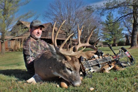 Whitetail Buck harvested in the Peak Rut in Pike County IL