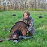 Happy Youth Turkey Hunter With Harvested Jake
