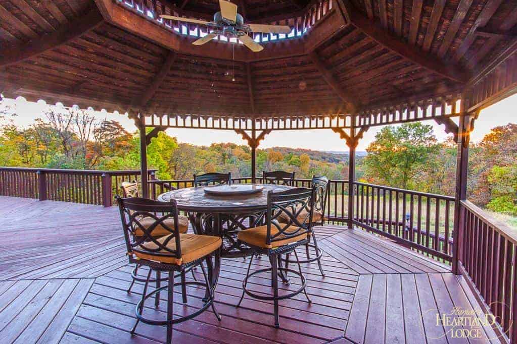 Fall back porch views during your hunt