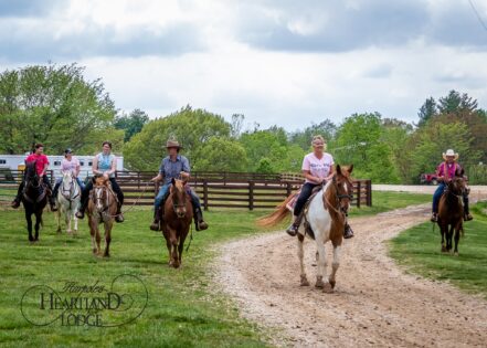 Group Horseback Riding at the Lodge