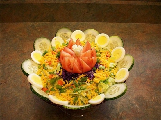 salad salad served at Heartland Lodge