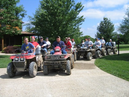 ATV-GROUP riding at the lodge